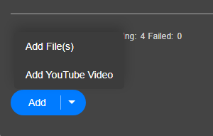 Add Files Options